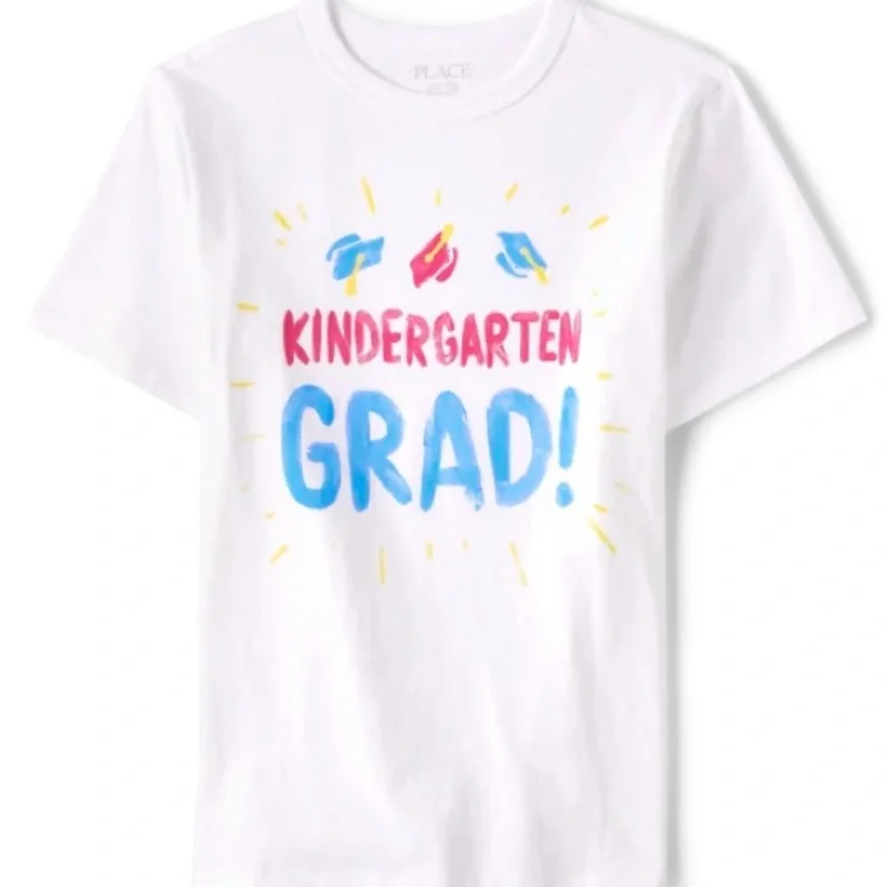 Kindergarten Grad Graphic Tee Sz M 7/8